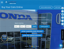 Tablet Screenshot of clawsonhonda.com